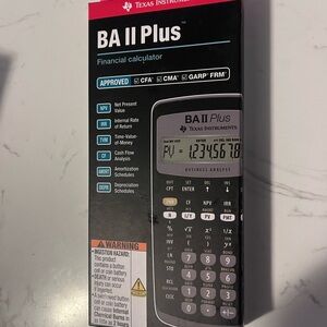 Texas Instruments BA II Plus Financial Calculator